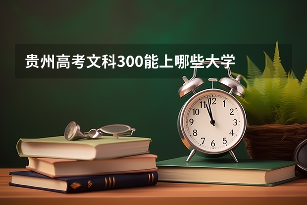 贵州高考文科300能上哪些大学