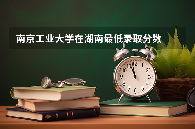 南京工业大学在湖南最低录取分数