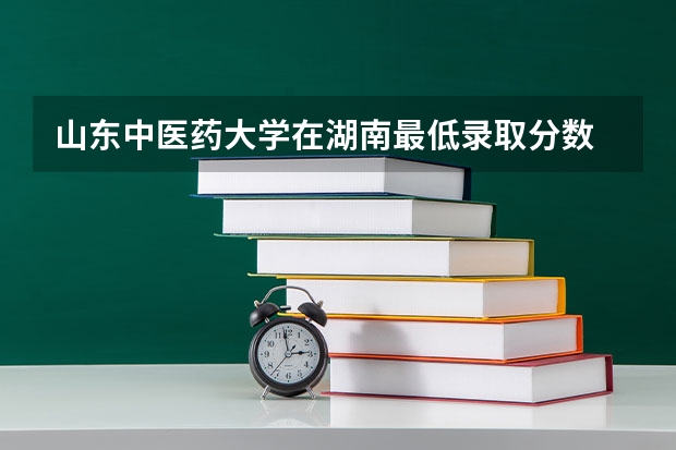 山东中医药大学在湖南最低录取分数
