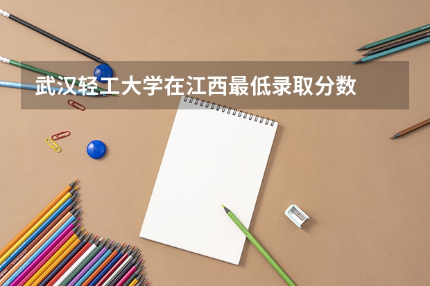 武汉轻工大学在江西最低录取分数