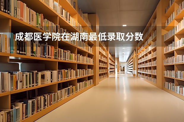 成都医学院在湖南最低录取分数