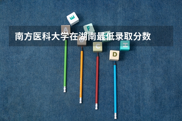 南方医科大学在湖南最低录取分数