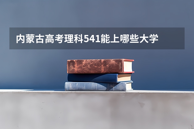 内蒙古高考理科541能上哪些大学