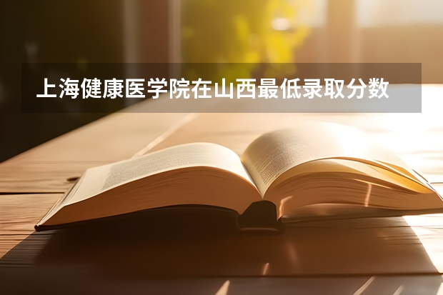 上海健康医学院在山西最低录取分数