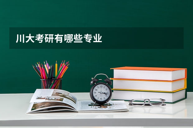 川大考研有哪些专业