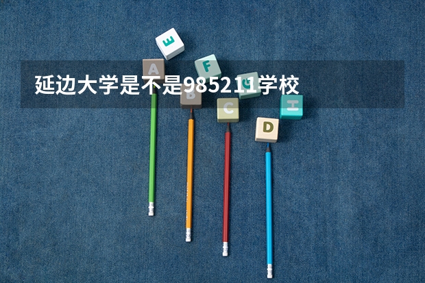 延边大学是不是985/211学校