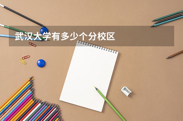 武汉大学有多少个分校区