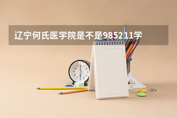 辽宁何氏医学院是不是985/211学校
