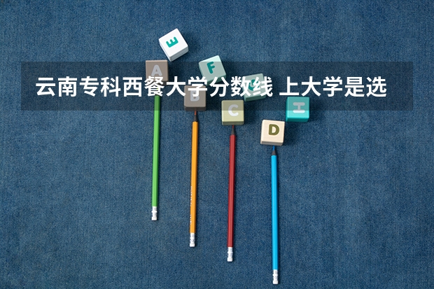 云南专科西餐大学分数线 上大学是选专业重要还是选学校重要?