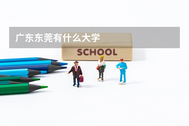 广东东莞有什么大学