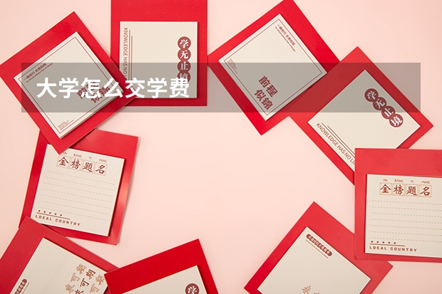 大学怎么交学费