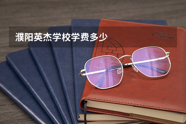 濮阳英杰学校学费多少