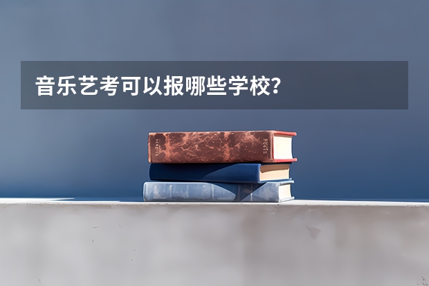 音乐艺考可以报哪些学校？