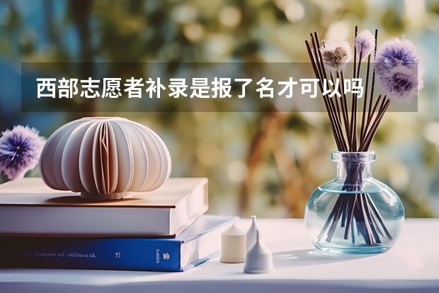 西部志愿者补录是报了名才可以吗