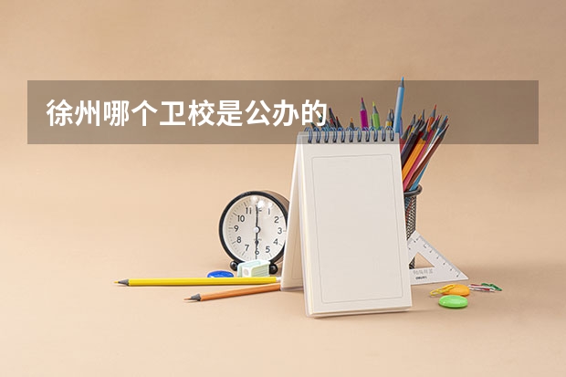 徐州哪个卫校是公办的