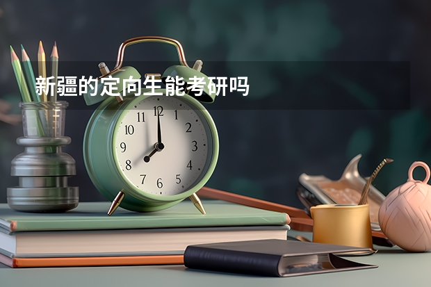 新疆的定向生能考研吗