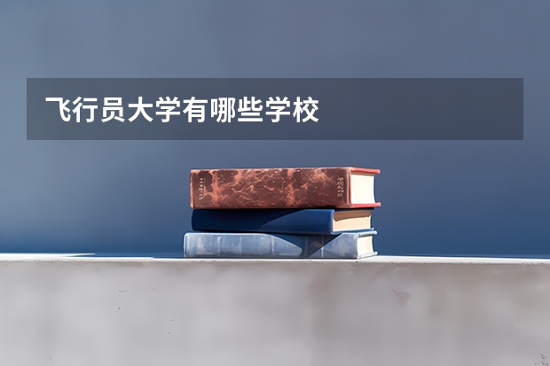飞行员大学有哪些学校