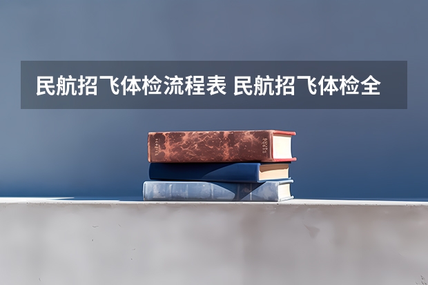 民航招飞体检流程表 民航招飞体检全介绍（通俗易懂版，建议新手收藏）