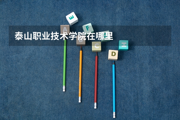 泰山职业技术学院在哪里
