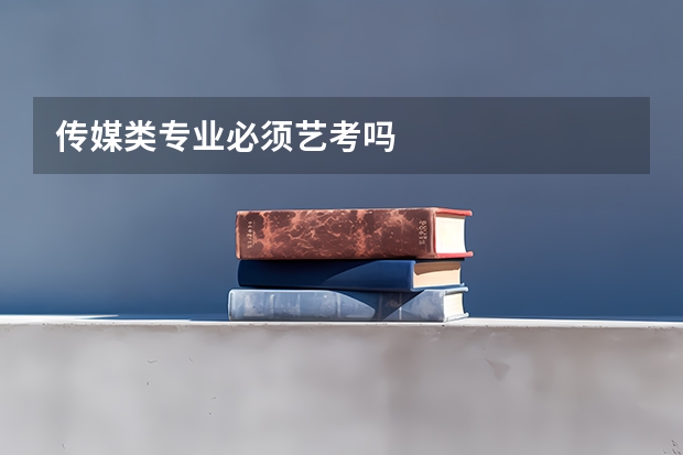 传媒类专业必须艺考吗