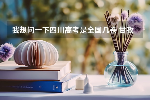 我想问一下四川高考是全国几卷 甘孜州高考加分政策