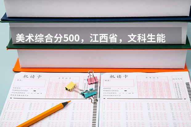 美术综合分500，江西省，文科生能考什么样的大学？