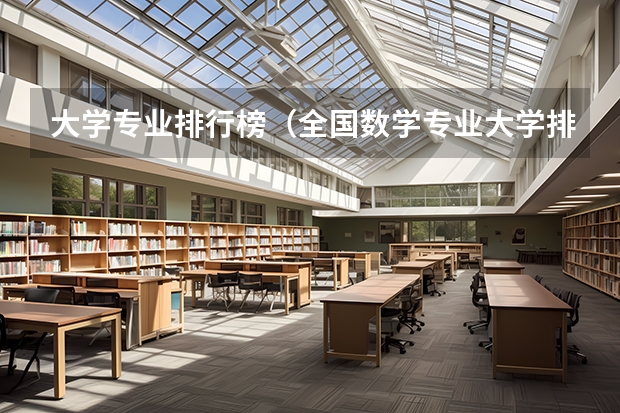 大学专业排行榜（全国数学专业大学排名）