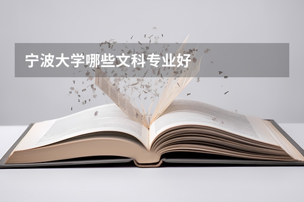 宁波大学哪些文科专业好