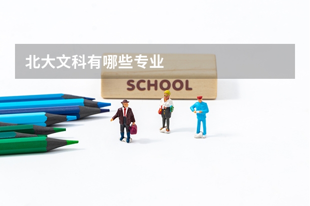 北大文科有哪些专业