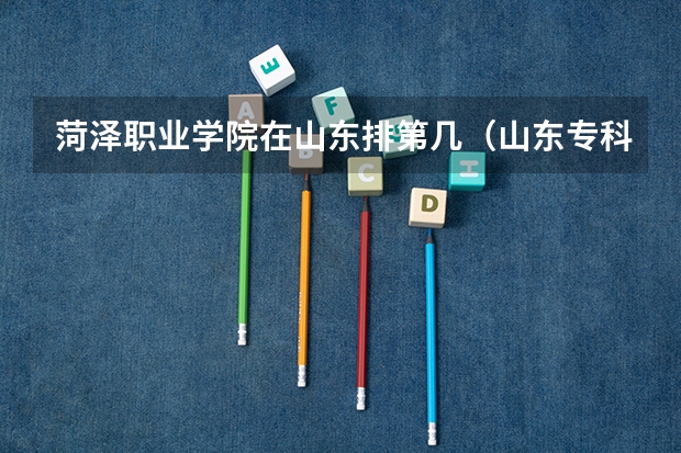 菏泽职业学院在山东排第几（山东专科学校排名公办）
