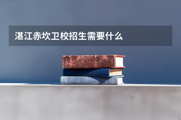 湛江赤坎卫校招生需要什么