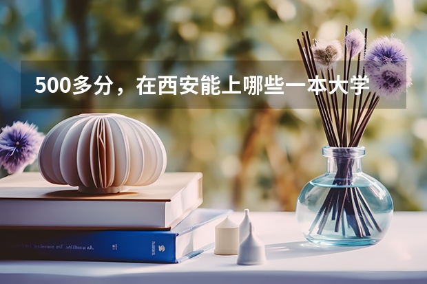 500多分,在西安能上哪些一本大学?