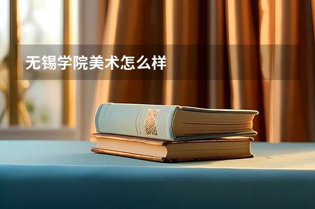 无锡学院美术怎么样