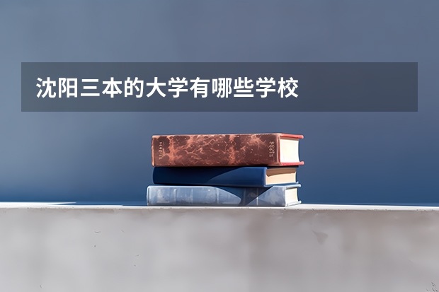 沈阳三本的大学有哪些学校