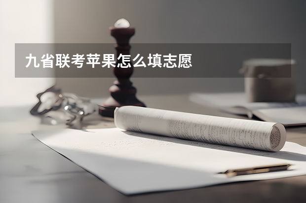 九省联考苹果怎么填志愿