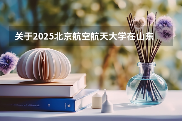 关于2025北京航空航天大学在山东招生计划预测