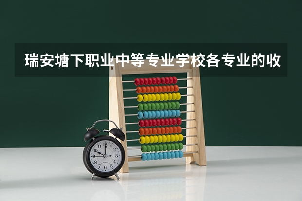瑞安塘下职业中等专业学校各专业的收费标准 瑞安塘下职业中等专业学校一年学费多少